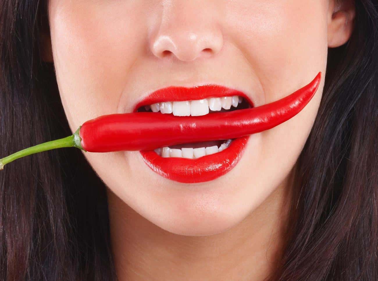 Close-up of a smile with immediate whitening results after treatment Aylesbury